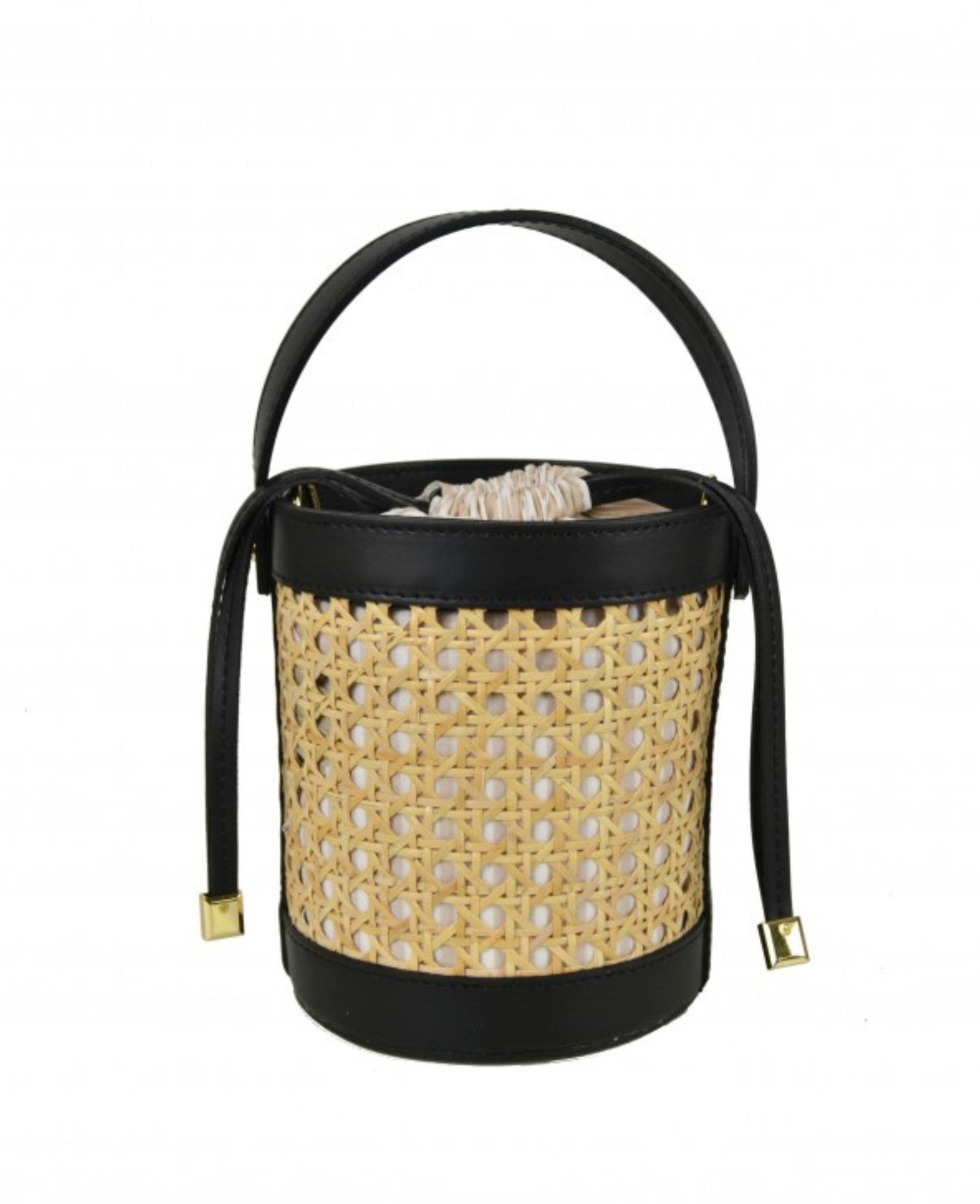 Bambi Bucket Bag - Striped Interior