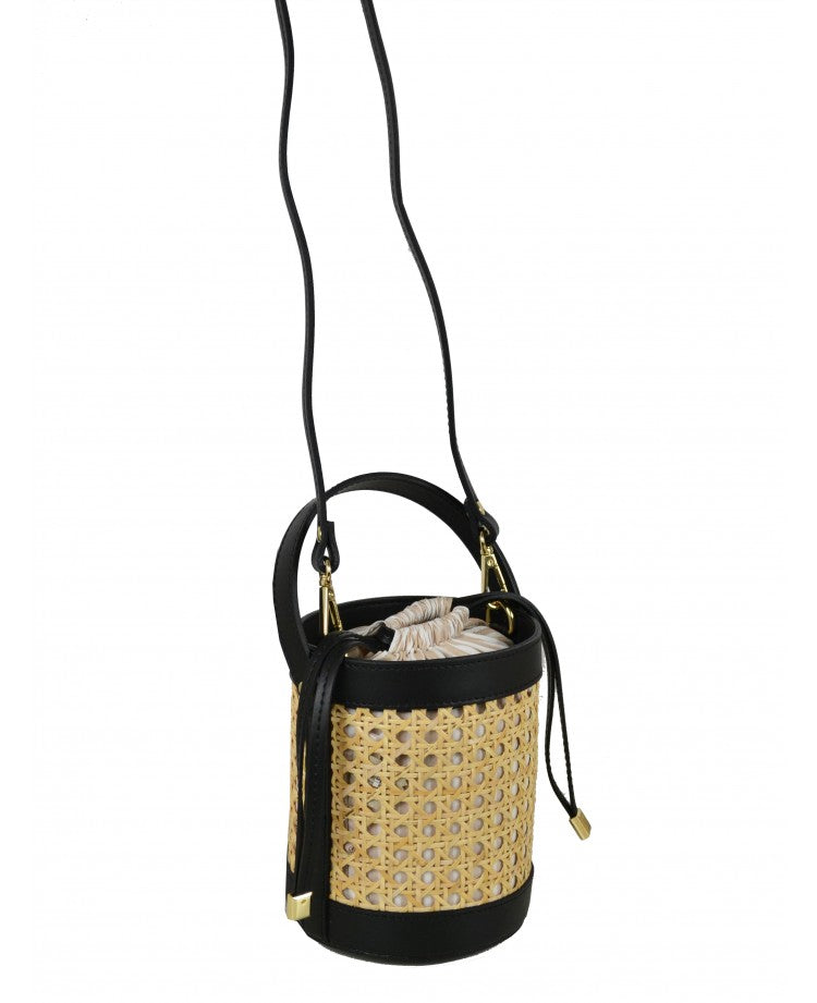 Bambi Bucket Bag - Striped Interior